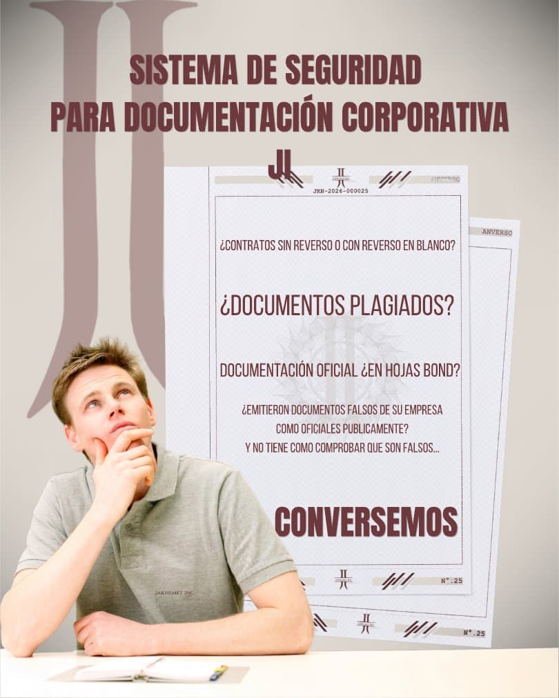 Sistema de seguridad para documentación corporativa — Jakhemet Inc.